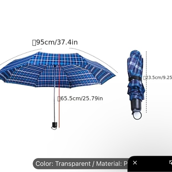 Umbrella- navy blue - Picture 1 of 3